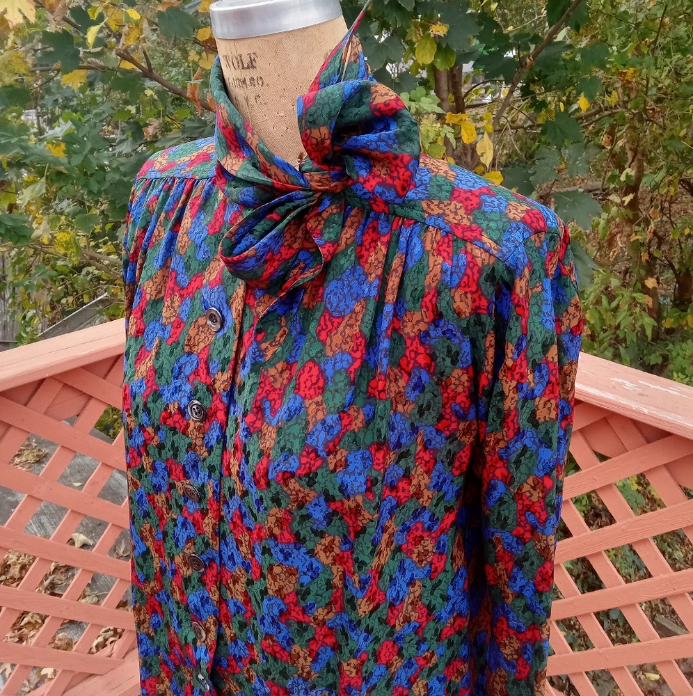 🗼💖 RARE Yves Saint Laurent Silk blouse Size 38 - Picture 7 of 12